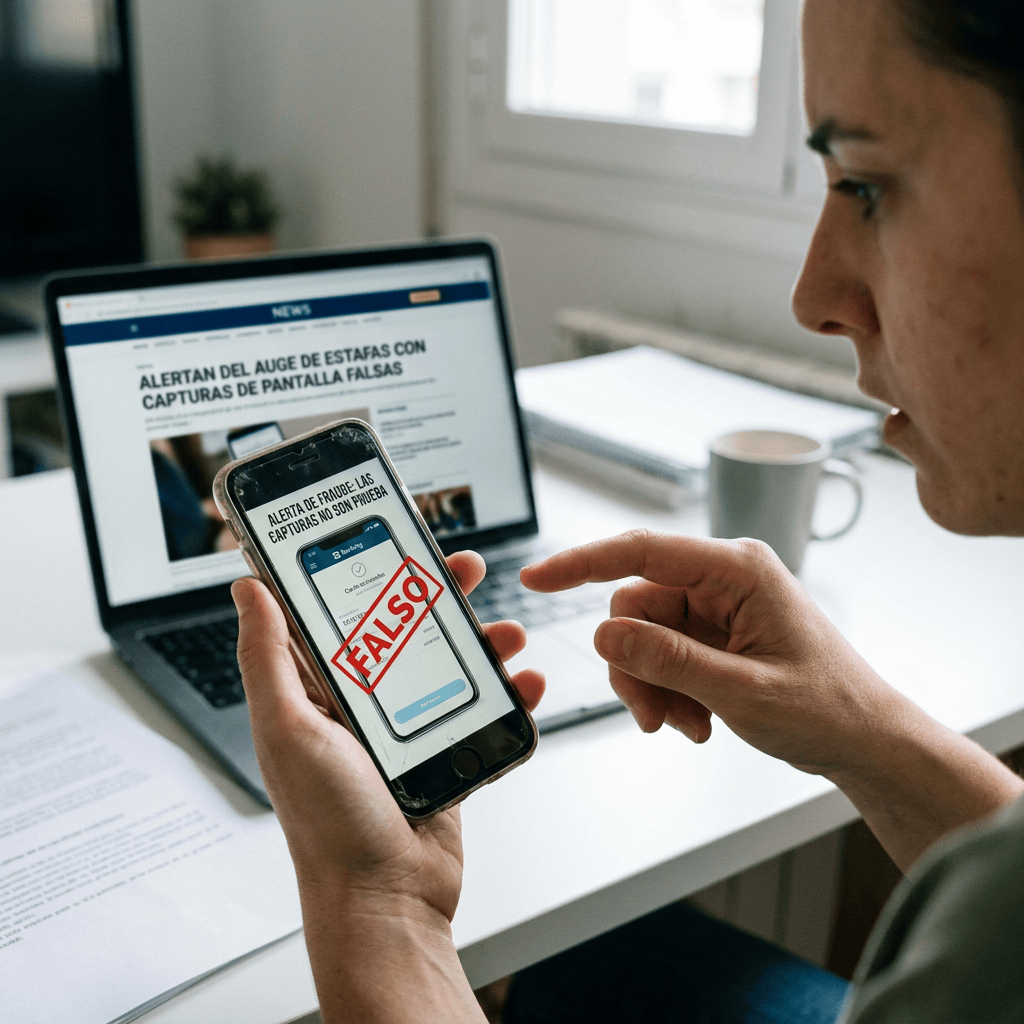 Fraude digital mediante capturas falsas de pagos